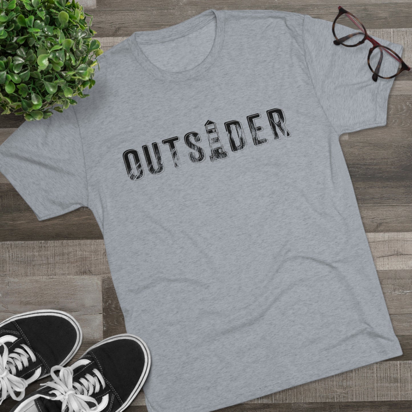 OUTSIDER Tri-Blend Crew Tee