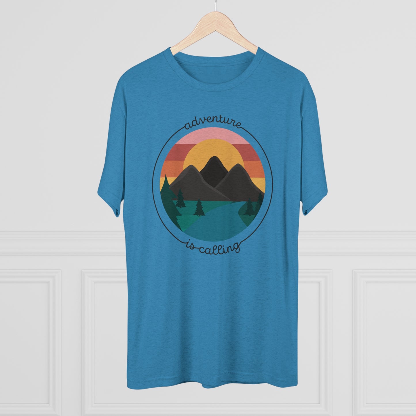 Adventure is Calling Unisex Tri-Blend Crew Tee