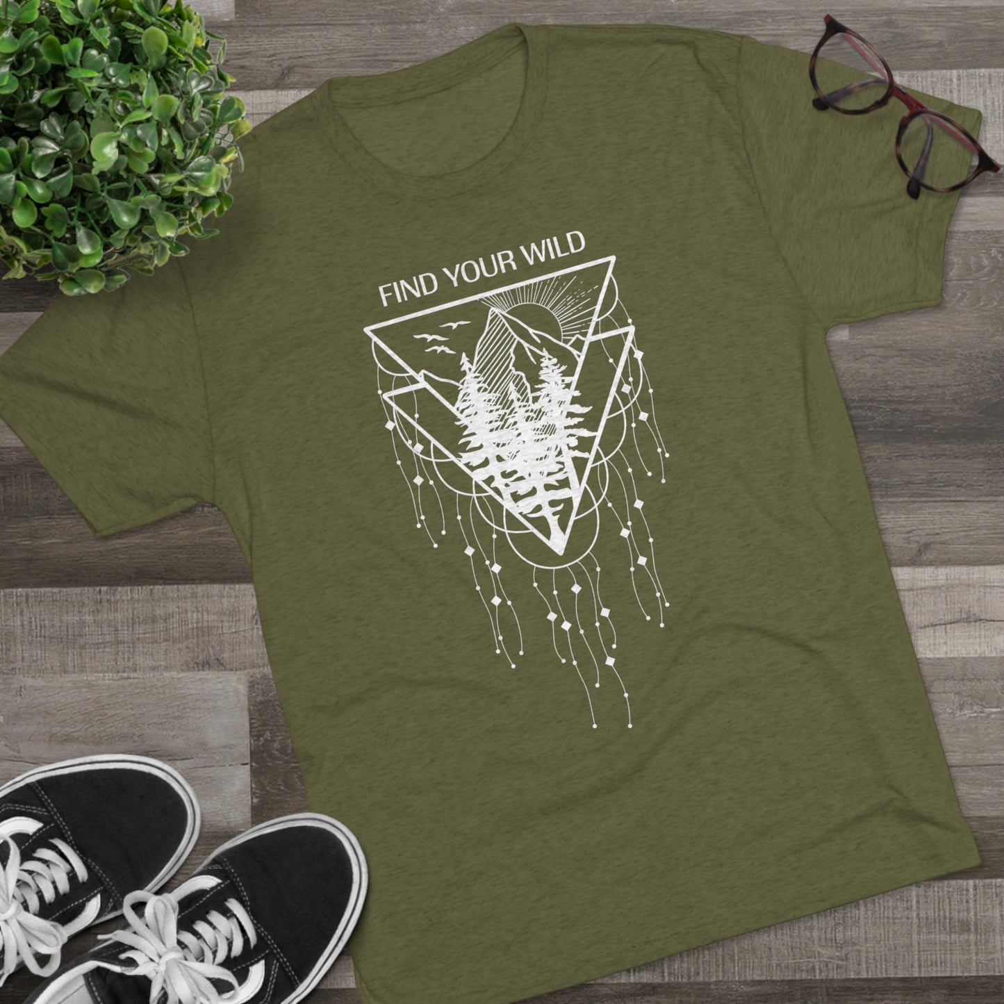 Find Your Wild Unisex Tri-Blend Crew Tee