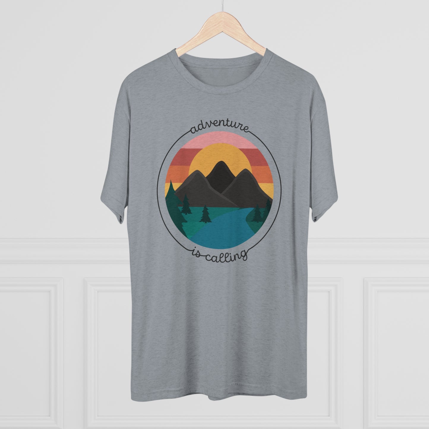 Adventure is Calling Unisex Tri-Blend Crew Tee