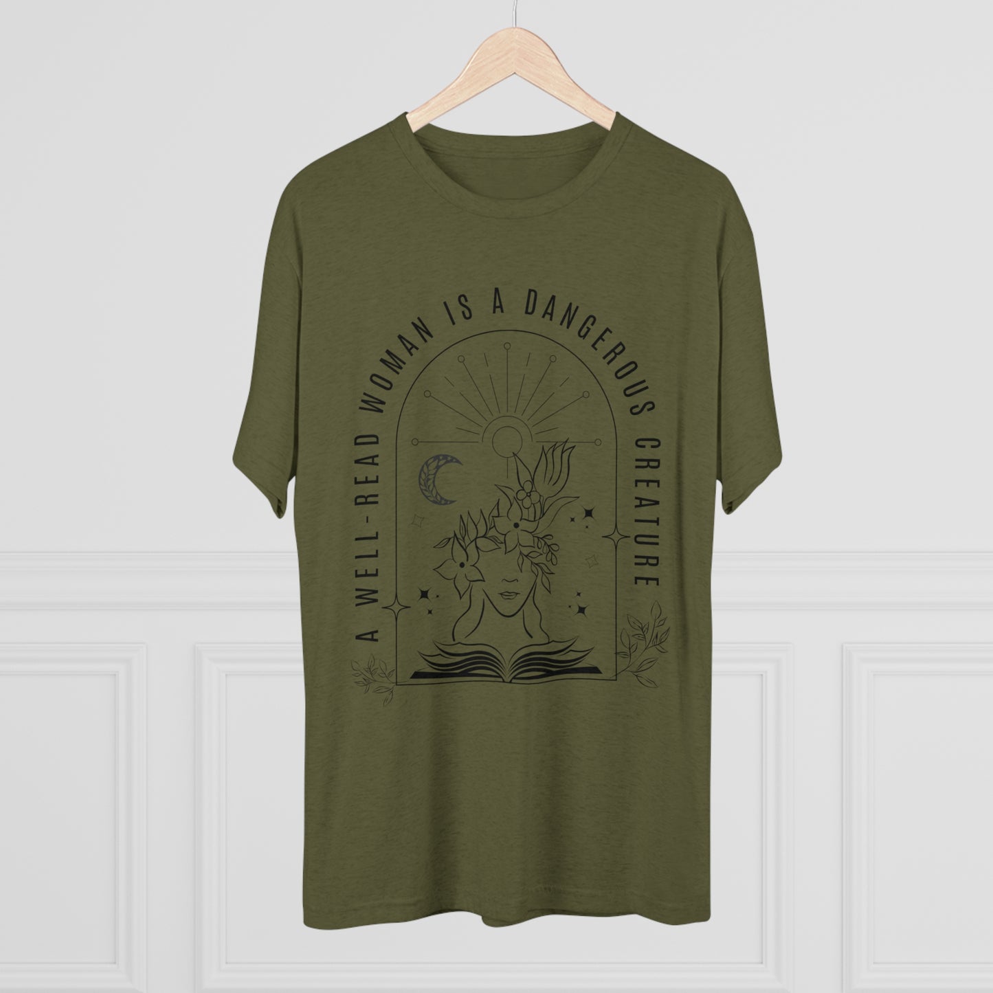 A Well-Read Woman is.a Dangerous Creature Tri-Blend Crew Tee
