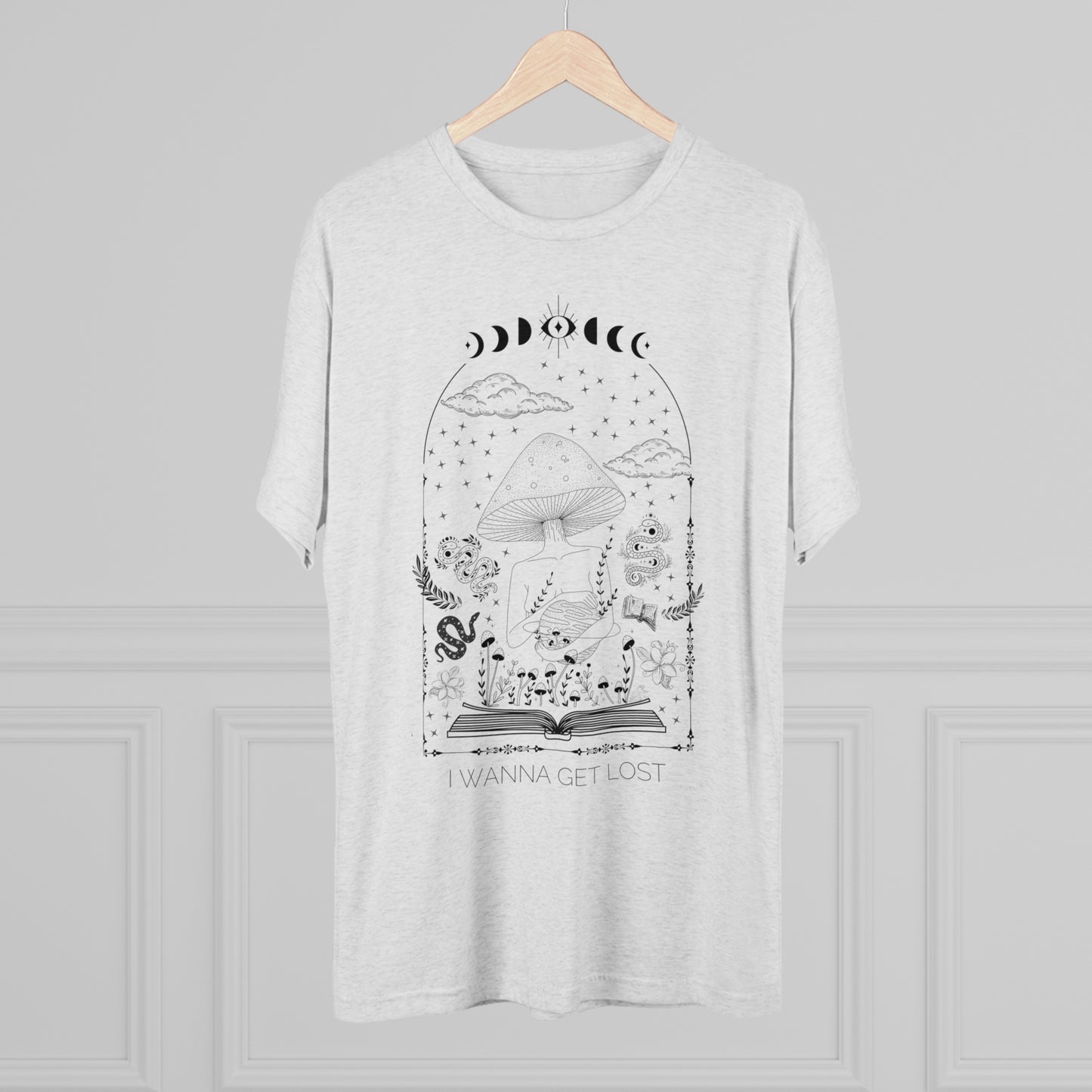 I Wanna Get Lost (In a Book) Tri-Blend Crew Tee