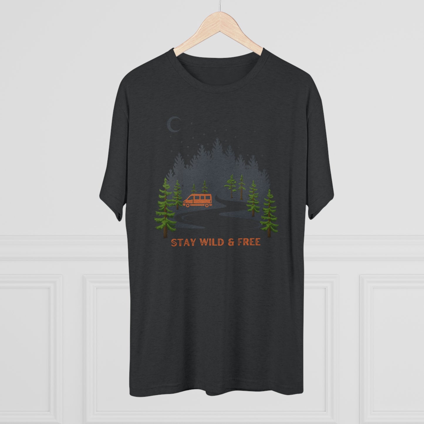 Stay Wild & Free Unisex Tri-Blend Crew Tee