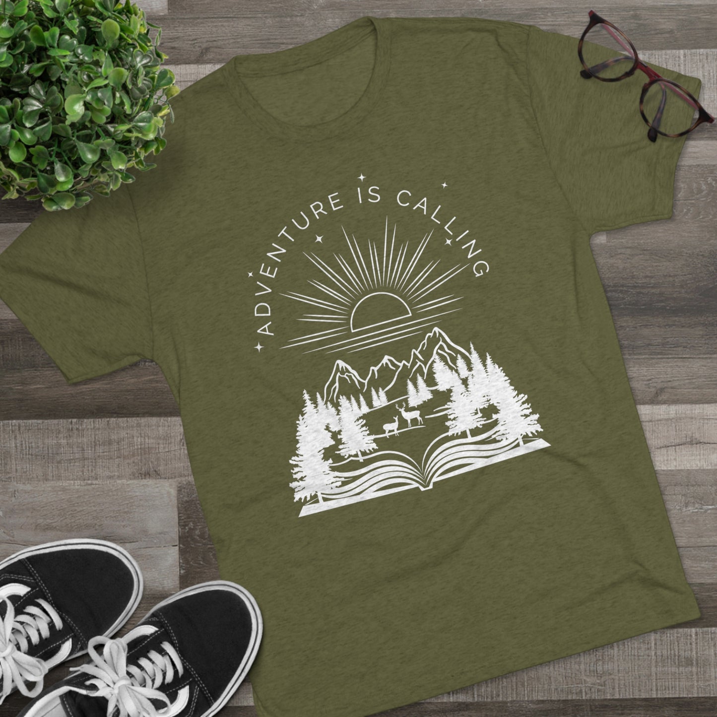 Adventure is Calling Tri-Blend Crew Tee