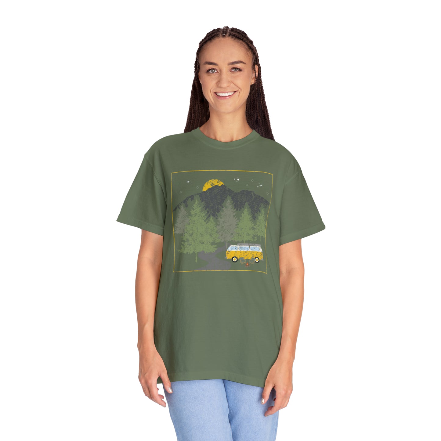Retro Van Down by the River Comfort Colors Garment-Dyed T-shirt