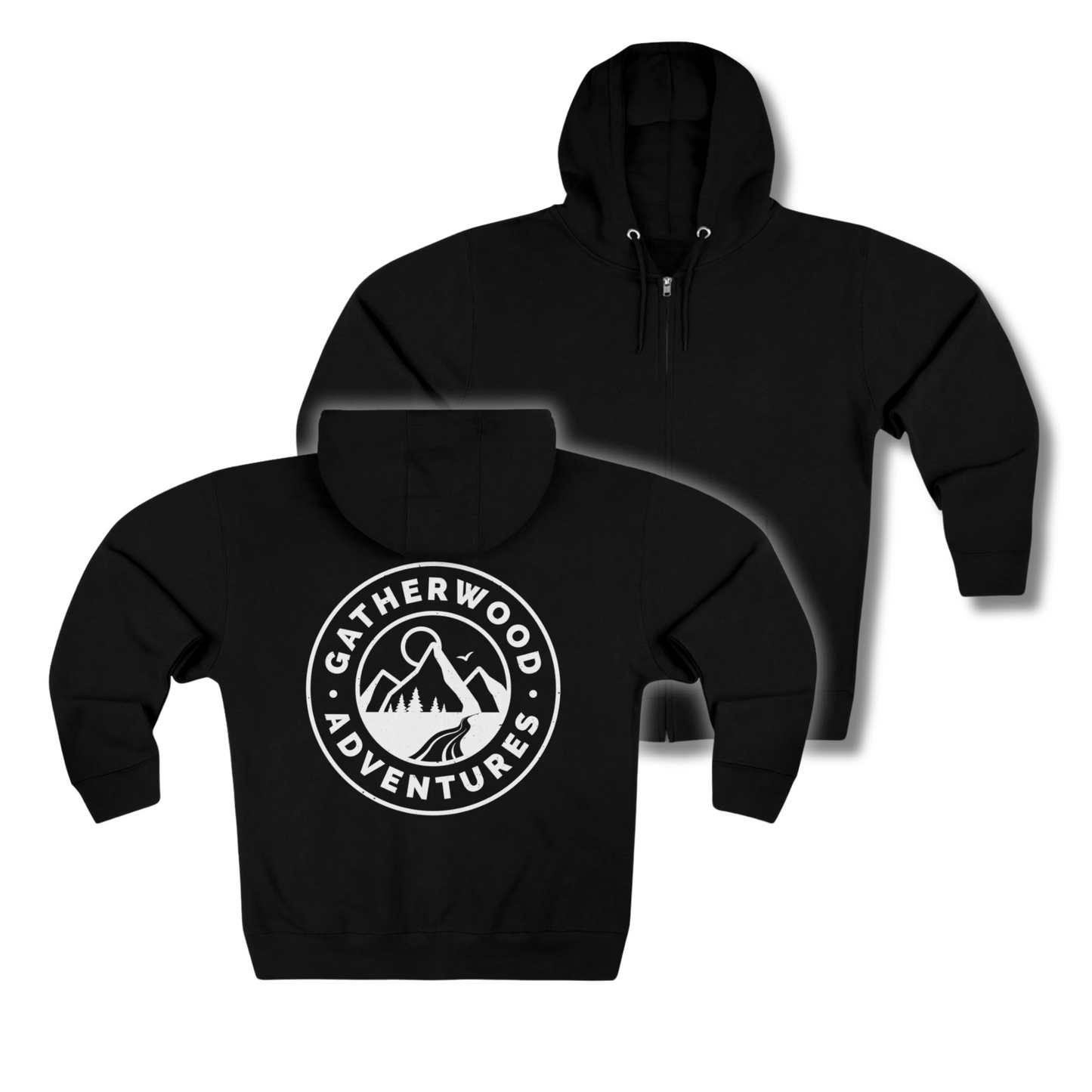 Gatherwood Adventures Unisex Premium Full Zip Hoodie