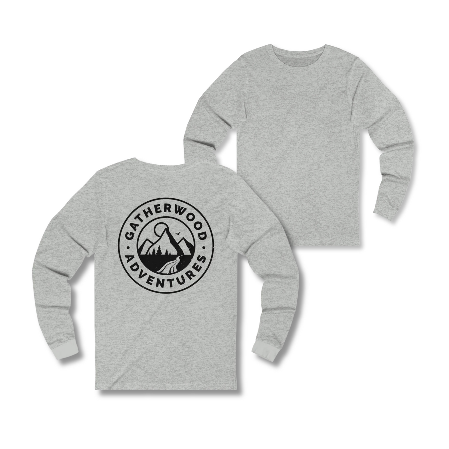 Design on back! Gatherwood Adventures Jersey Long Sleeve Tee