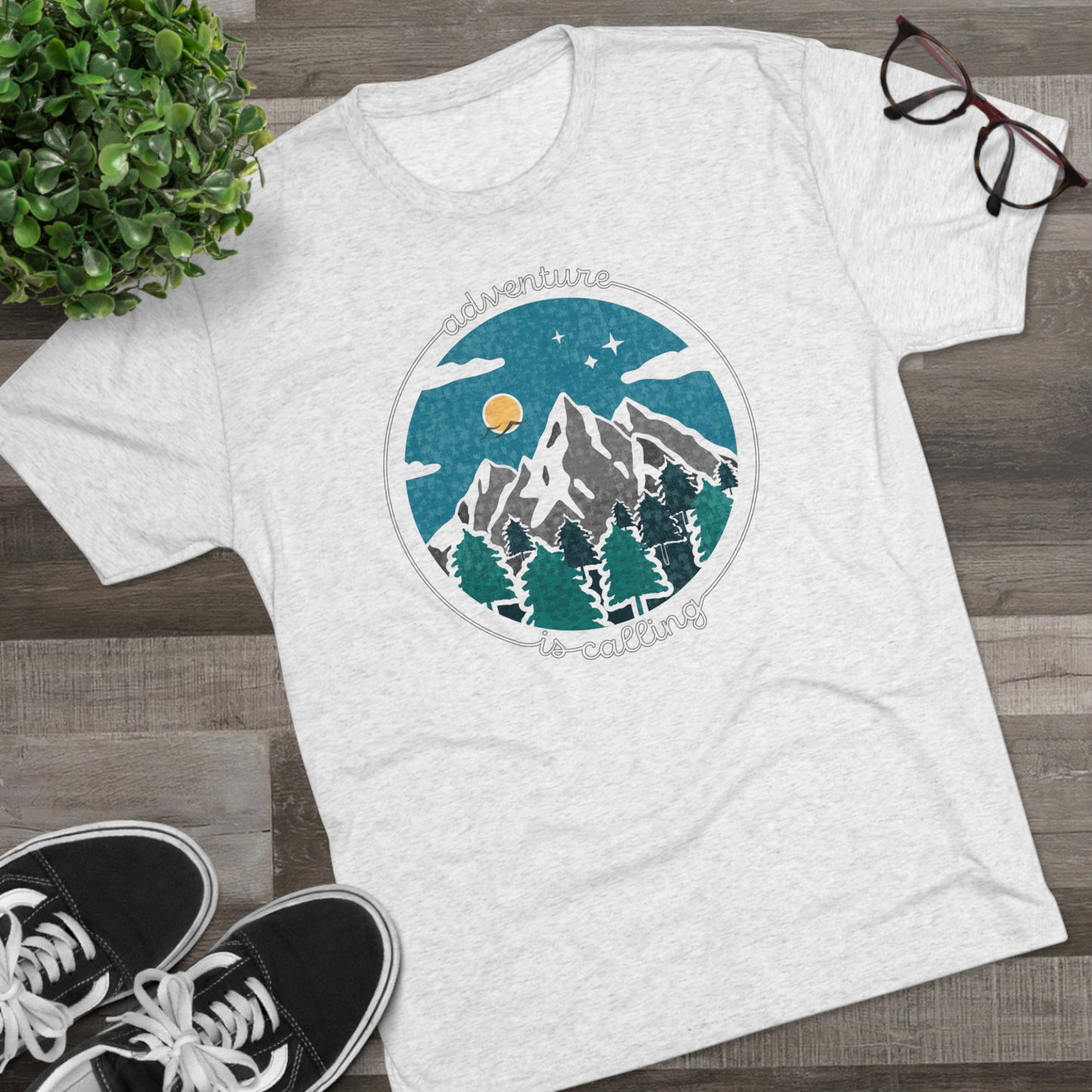 Adventure is Calling Unisex Tri-Blend Crew Tee