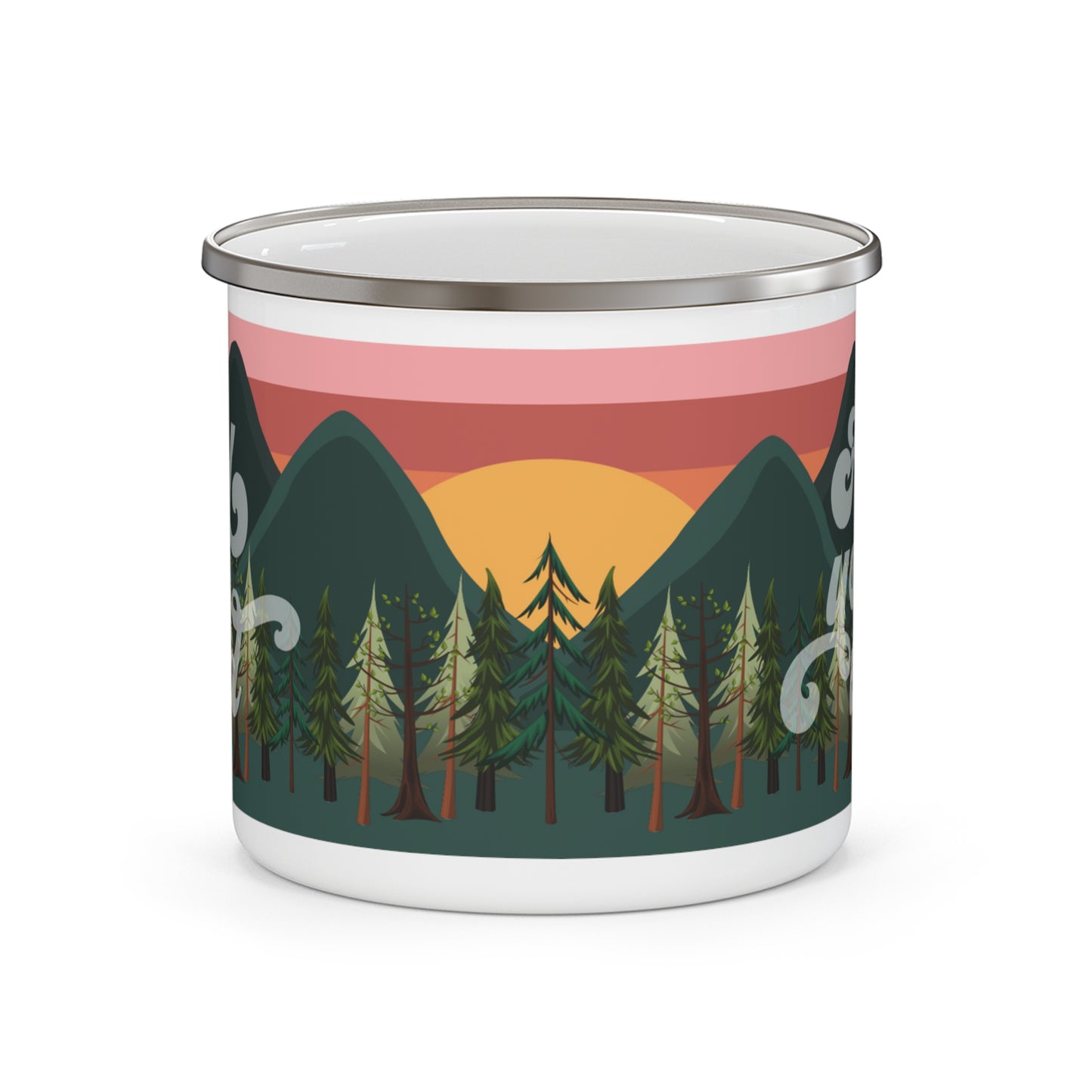 Find Your Wild Enamel Camping Mug
