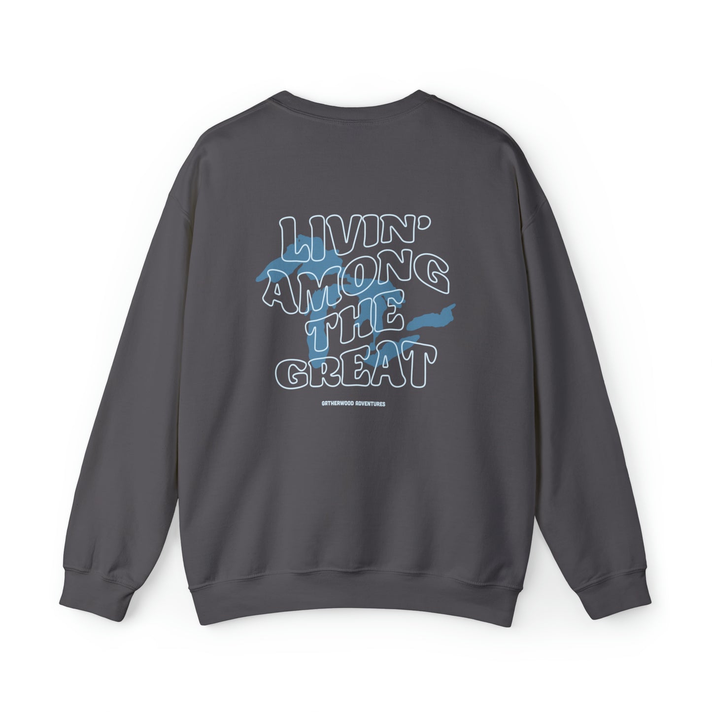 Livin' Among the Great Lakes Heavy Blend™ Crewneck Sweatshirt