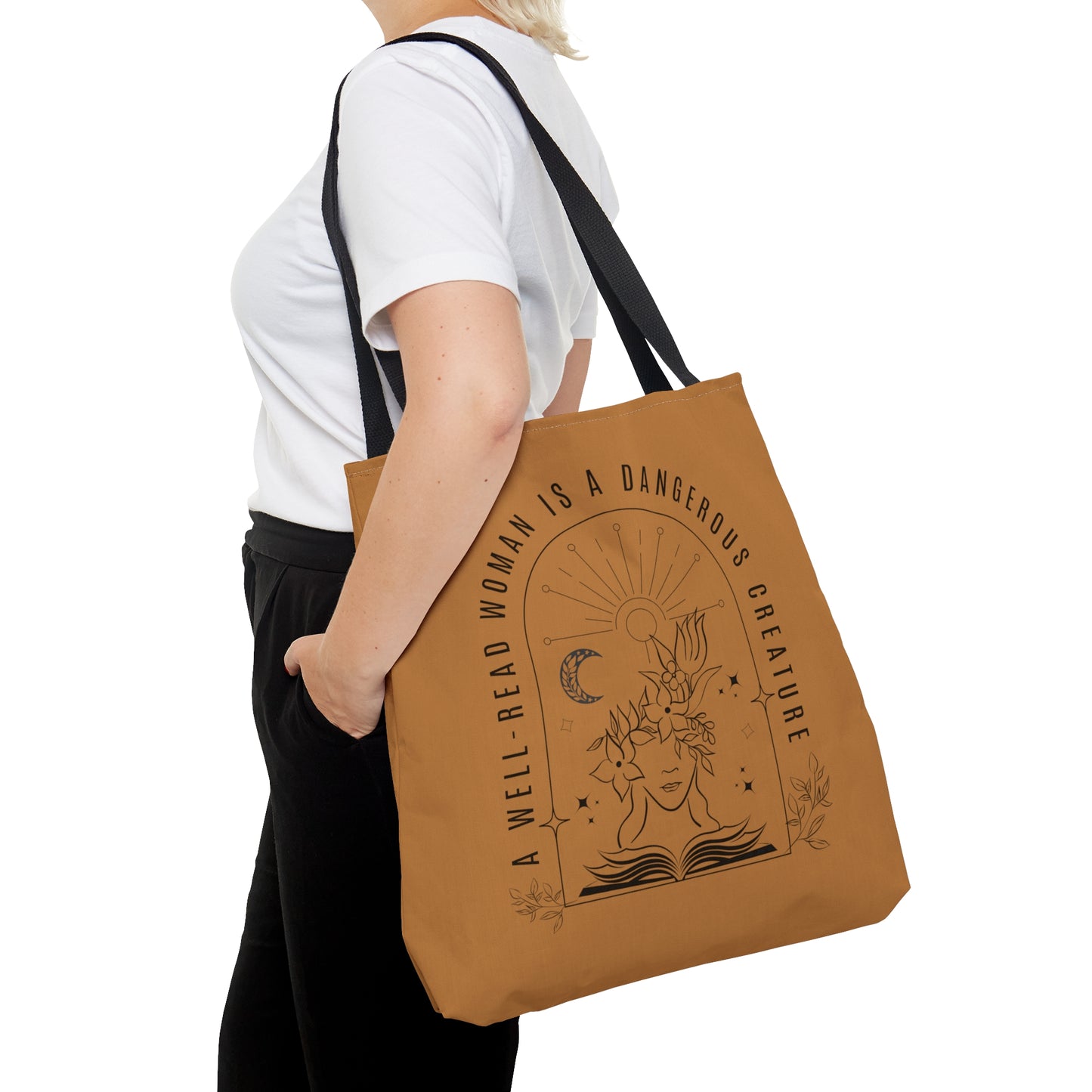 A Well-Read Woman is a Dangerous Creature LARGE Tote Bag