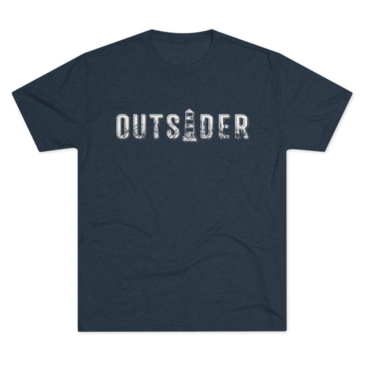 OUTSIDER with lighthouse Tri-Blend Crew Tee