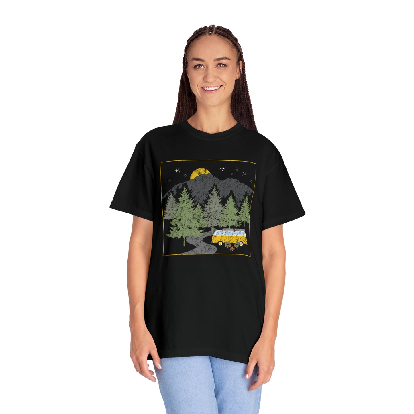 Retro Van Down by the River Comfort Colors Garment-Dyed T-shirt