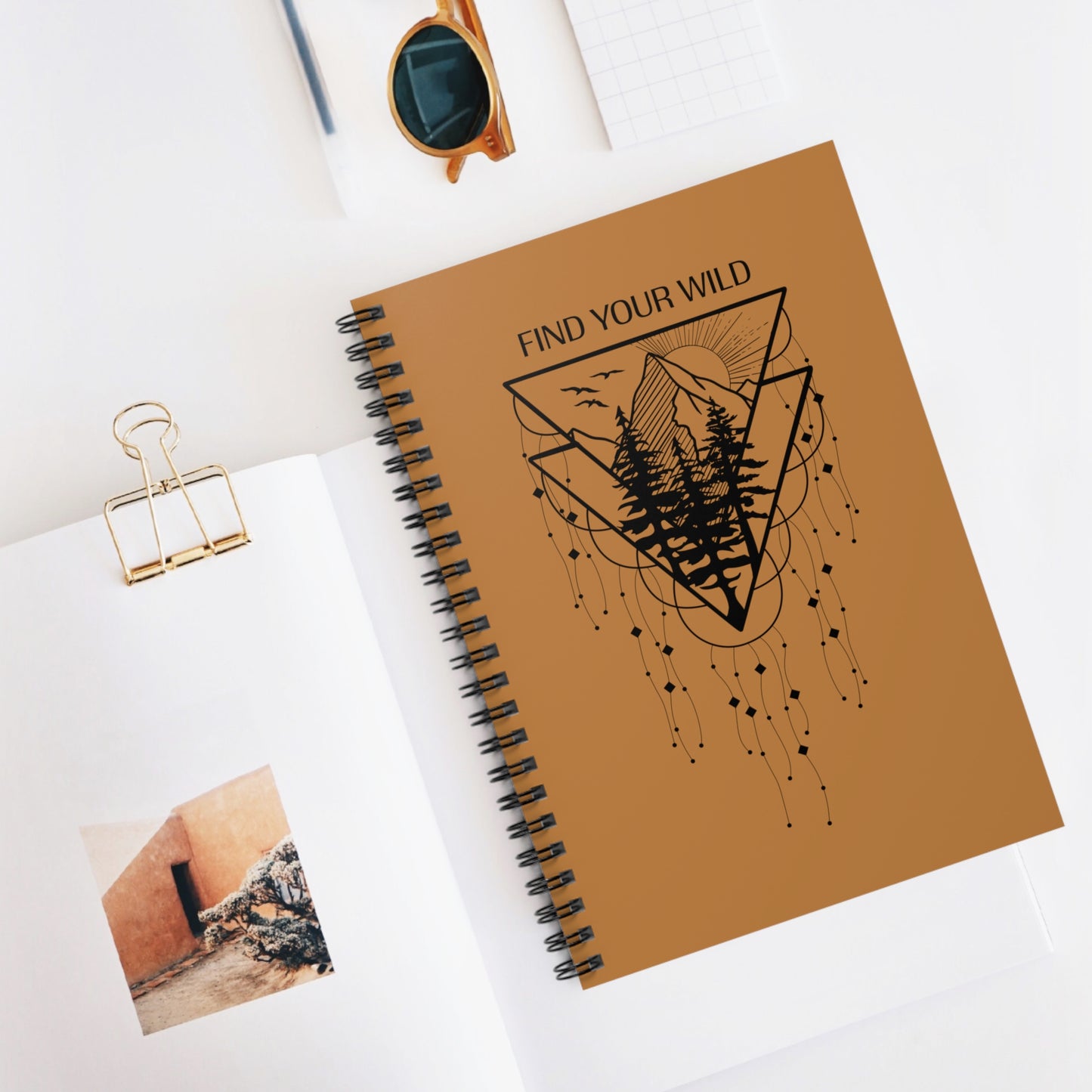 Find Your Wild Spiral Notebook - Ruled Line