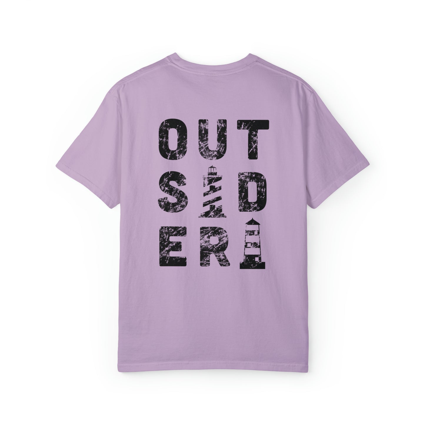 Outsider with Lighthouses (front & back) Comfort Colors Unisex T-shirt