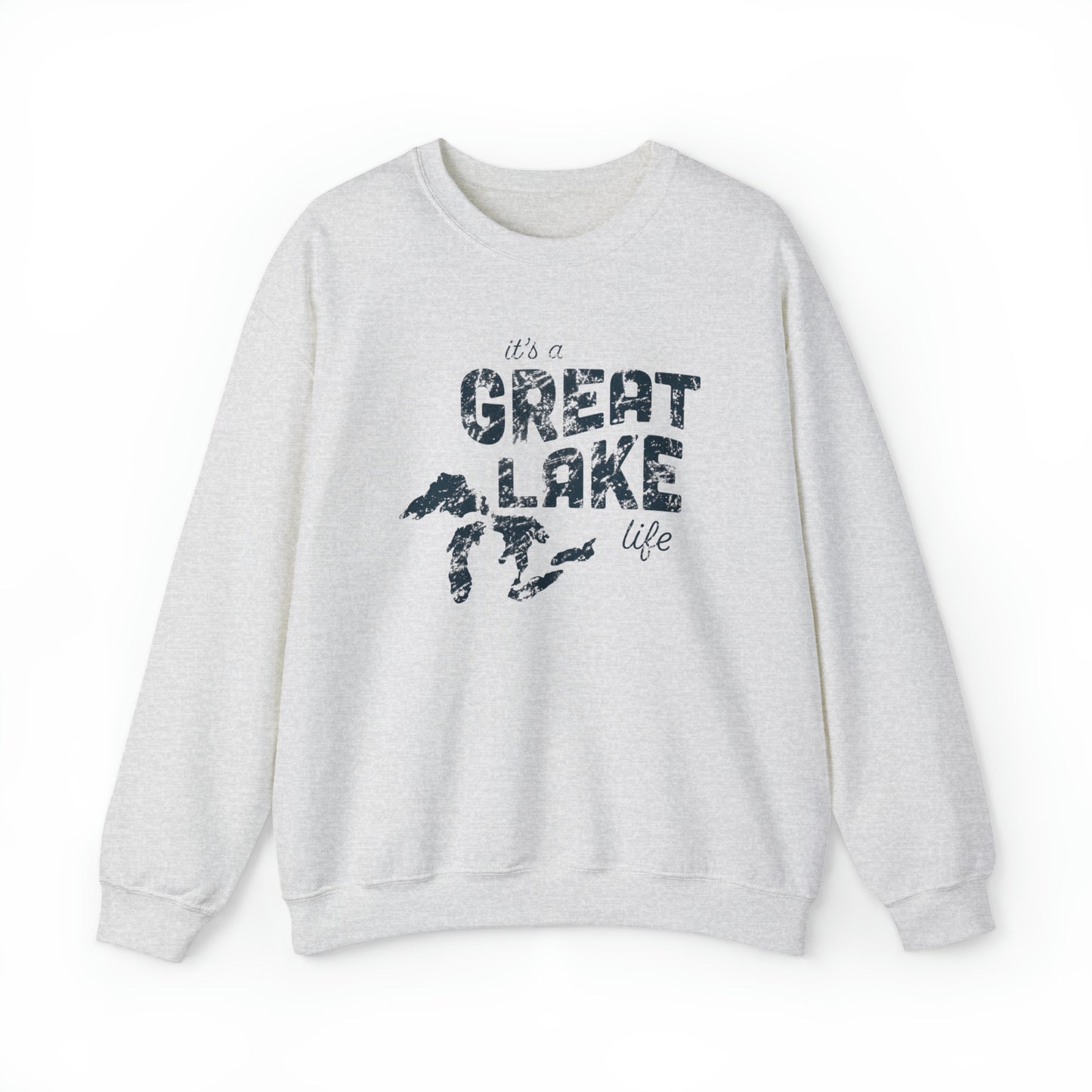 It's a Great Lake Life Lake Erie Lighthouse Heavy Blend™ Crewneck Sweatshirt