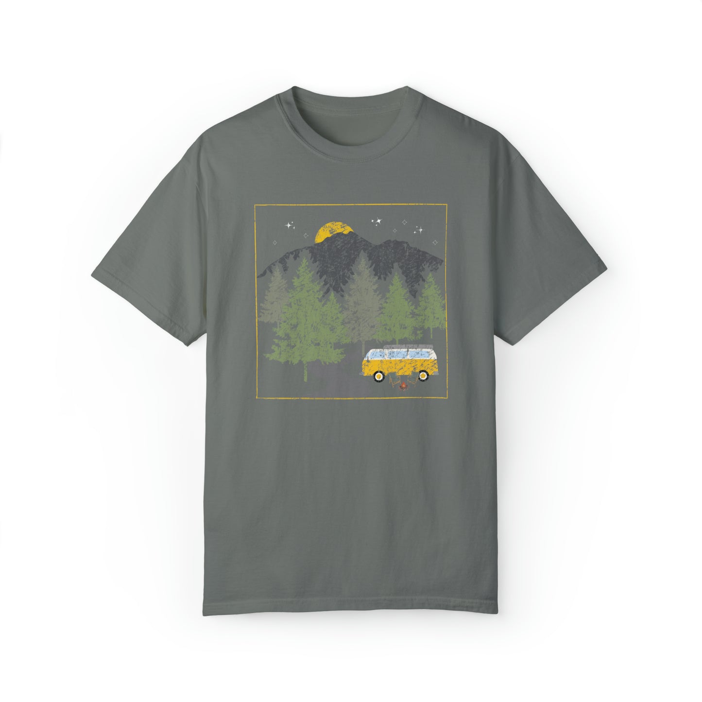 Retro Van Down by the River Comfort Colors Garment-Dyed T-shirt