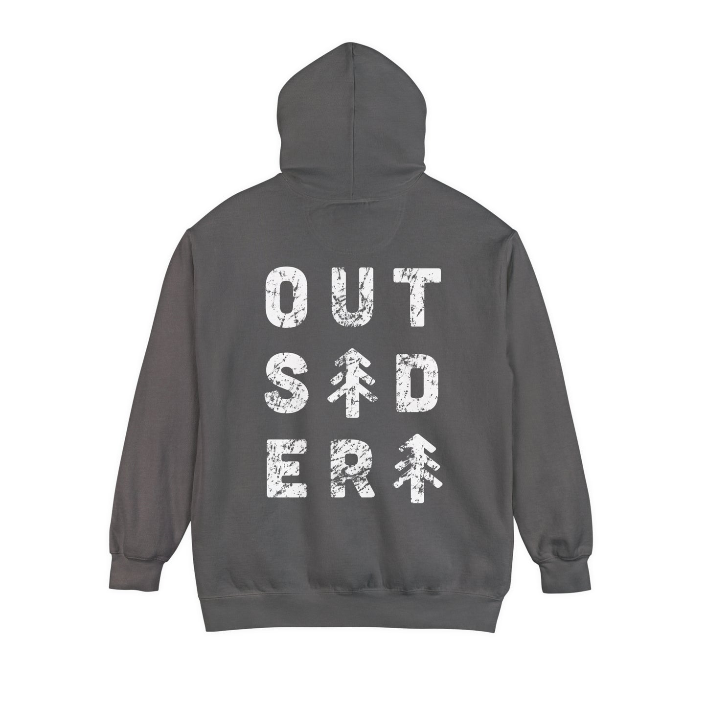 Outsider front & back Unisex Garment-Dyed Hoodie