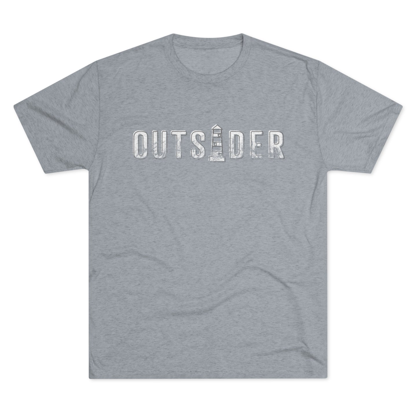 OUTSIDER with lighthouse Tri-Blend Crew Tee